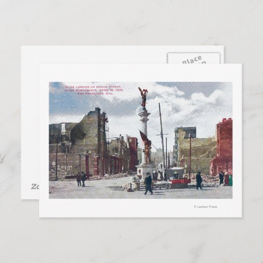 Ruins Along Mason Street, Union Square Status Briefkaart (Voorkant / Achterkant)