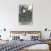 Ruins op Groz-Nez, Jersey of The Arch Canvas Afdruk (Insitu (Slaapkamer))