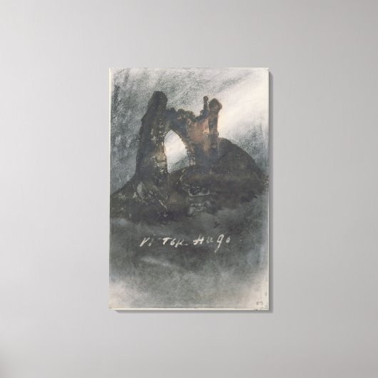 Ruins op Groz-Nez, Jersey of The Arch Canvas Afdruk (Voorkant)