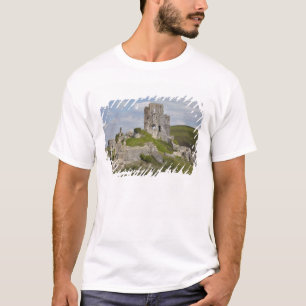 Ruins van Corfe Castle bij Wareham, Dorset, T-shirt
