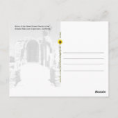 Ruins van de Grote Steenkerk, CA - briefkaart (Achterkant)