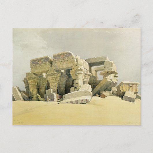 Ruins van de tempel van Kom Ombo, uit "Egypte en N Briefkaart (Voorkant)