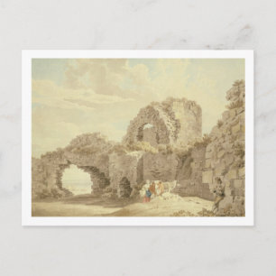 Ruins van het kasteel van Pevensey (m/c op papier) Briefkaart