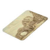 Ruins van het kasteel van Pevensey (m/c op papier) Magneet (Linkerzijde)