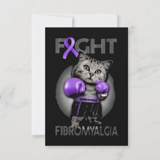 Ruis fibromyalgie Bewustheid Kaart (Voorkant)