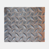 Ruitdiamantachtergrond, gelast surf fleece deken (Voorkant (Horizontaal))