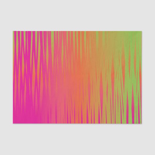 Ruiteffect in een roze, Oranje en kalkgroene Tissuepapier (Voorkant)