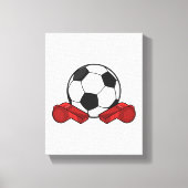 Ruiteistel en Voetbal Canvas Afdruk (Voorkant)