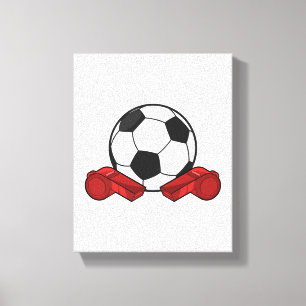 Ruiteistel en Voetbal Canvas Afdruk