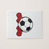 Ruiteistel en Voetbal Legpuzzel (Horizontaal)