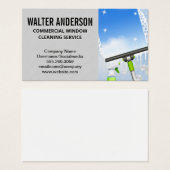 Ruiten schoonmaken | Zeepbellen Squeegee Visitekaartje (Voorkant /achterkant)