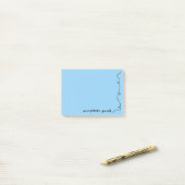 Ruitenblauw Post-it® Notes (Op bureau)