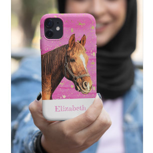 Ruitend dier Roze Gold iPhone 11 Pro Hoesje