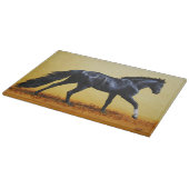 Ruitend Horse Black Stallion Snijplank (Hoek)