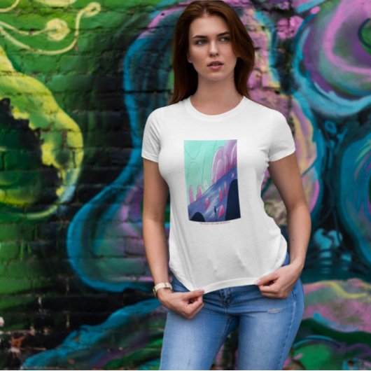 Ruitend landschap t-shirt