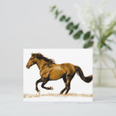 Ruitend paard briefkaart (Staand voorkant)
