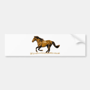 Ruitend paard bumpersticker