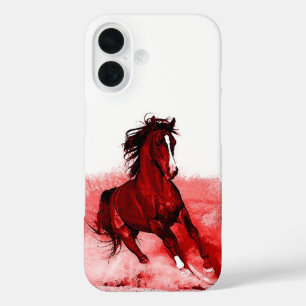Ruitend paard iPhone 16 hoesje