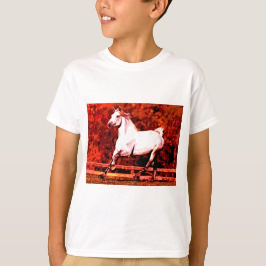 Ruitend paard t-shirt (Voorkant)