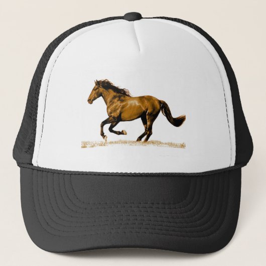 Ruitend paard trucker pet (Voorkant)
