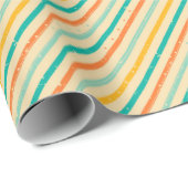 Ruitengestreepte patroon van Retro grunge Cadeaupapier (Rol Hoek)