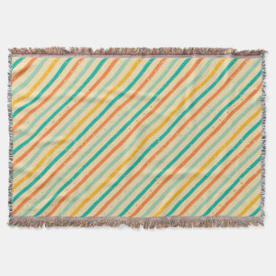 Ruitengestreepte patroon van Retro grunge Deken