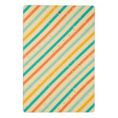 Ruitengestreepte patroon van Retro grunge Mini Klembord (Achterkant)