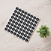 Ruitengordijn 60's zwart-wit tegeltje