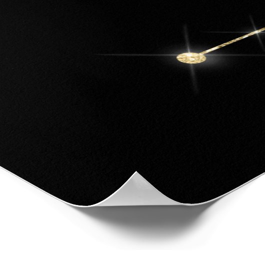 Ruitengoud en Poster van Glitter Wedding (Hoek)