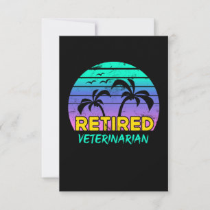 Ruiteningsgift Retro vee Bedankkaart