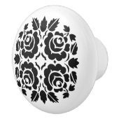 Ruitenknop zwart-wit keramische knop (Rechts)