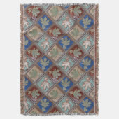 Ruitenmand, paarse bladeren deken (Voorkant Verticaal)