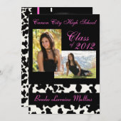 Ruitenroze aankondiging afstuderen (Voorkant / Achterkant)