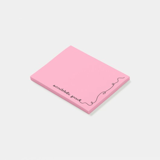 Ruitenroze Post-it® Notes (Schuin)
