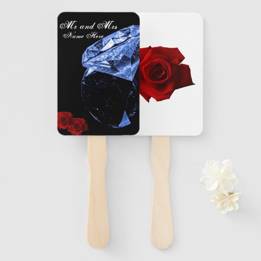 Ruitenthoek en Rozen Handwaaier (Voorkant en achterkant)