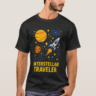 Ruitentoerster Interstellaire Reiziger Galactisch  T-shirt