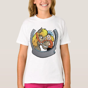 ruiter en paard meisjes T-shirt