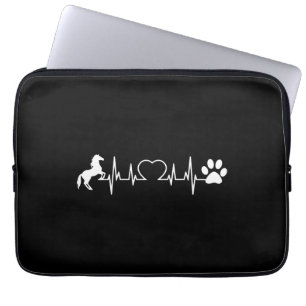Ruitergiften voor meisjes Paard Kat en Hond Paw H Laptop Sleeve