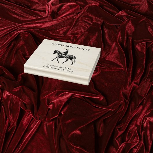 ruiterjockey rubberstempel