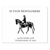 ruiterjockey rubberstempel (Afrduk)