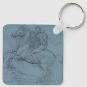 Ruitermonument (studie) door Leonardo da Vinci Sleutelhanger (Achterkant)
