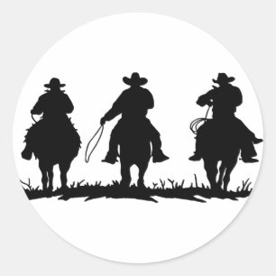 ruiters ronde sticker