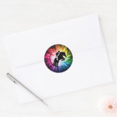 Ruiterspectrum Ronde Sticker (Envelop)