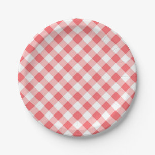 Ruitpatroon Papieren Bordje