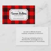 ruitpatroon visitekaartje (Voorkant / Achterkant)