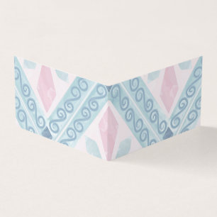 ruitvormig blauw patroon visitekaartjes