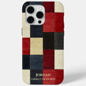 Ruitvormig landelijk raster – Getextureerde verfij Case-Mate iPhone Case (Achterkant)