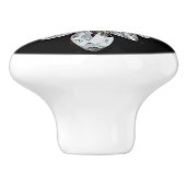 Ruitvormige kettingen keramische knop (Zijkant)