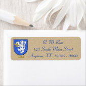 Ruiz Heraldic Shield Etiket (Insitu)