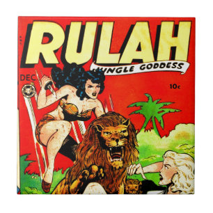 Rulah en een Big Scary Lion Tegeltje